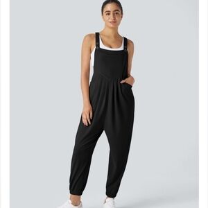 NEW Halara waffle jogger overalls